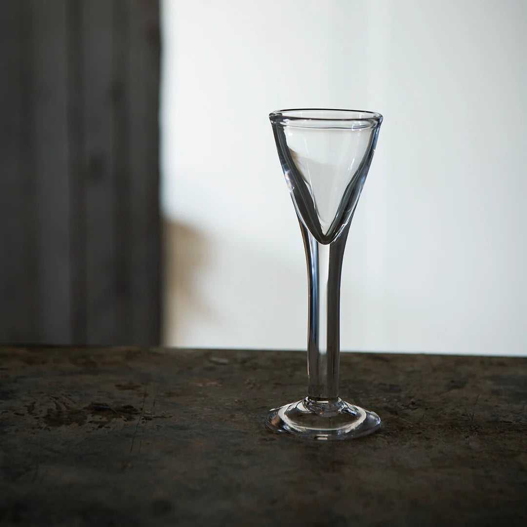 Antik shot glass, with decor